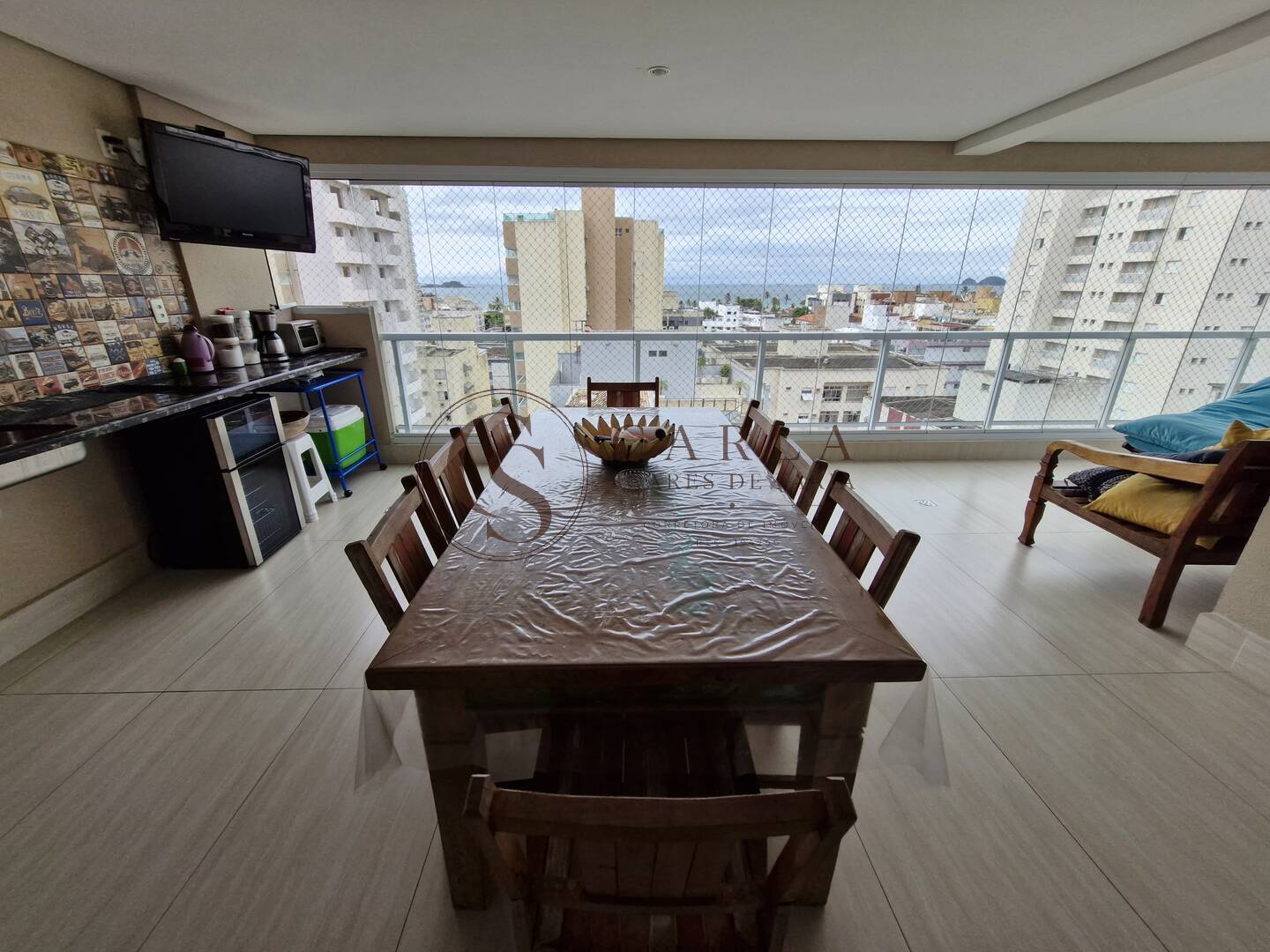 APARTAMENTO COM VISTA P MAR E VARANDA GOURMET ENSEADA GUARUJÁ SP
